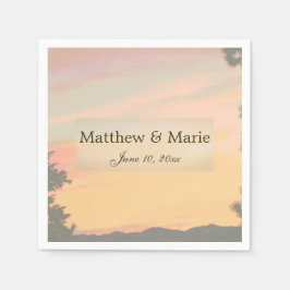 Mountain Sunset Wedding Servet