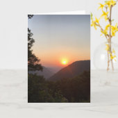 Mountain Sunset wenskaart (binnen leeg) Kaart (Gele Bloem)