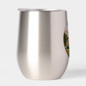 Mountain Sunset Wildflowers Retro Hippie Van Life (Rechts)