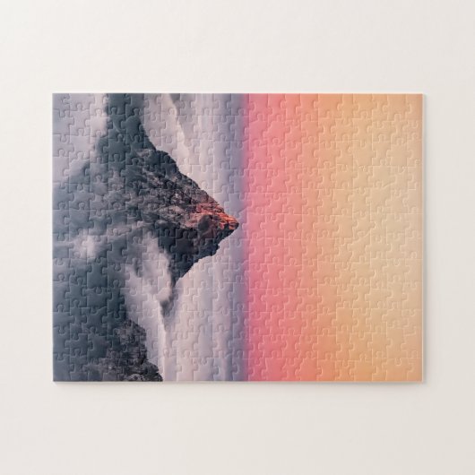 Mountain Swiss Alps Zwitserland Sunset Natuur Legpuzzel (Horizontaal)