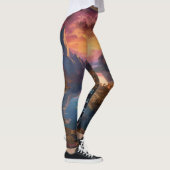 Mountain Symphony: Een harmonieuze mix van kleuren Leggings (Rechts)