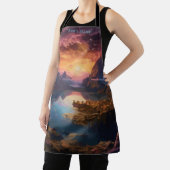 Mountain Symphony: Een harmonieuze mix van kleuren Schort (Insitu)