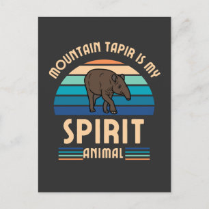 Mountain Tapir is mijn spirituele dier Briefkaart