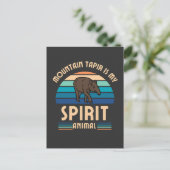 Mountain Tapir is mijn spirituele dier Briefkaart (Staand voorkant)