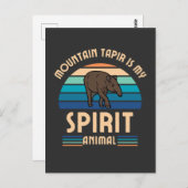 Mountain Tapir is mijn spirituele dier Briefkaart (Voorkant / Achterkant)