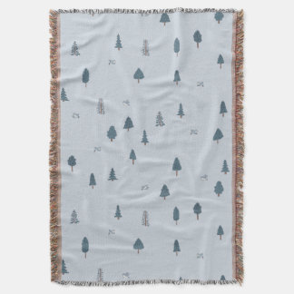 Mountain Theme Cabin Decor Boys Room Blue Nursery Deken