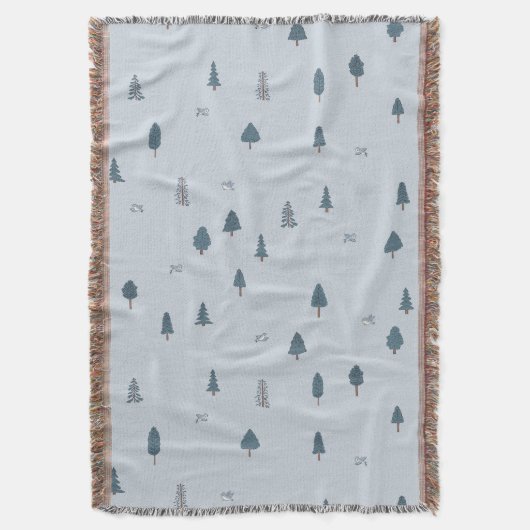 Mountain Theme Cabin Decor Boys Room Blue Nursery Deken (Voorkant Verticaal)