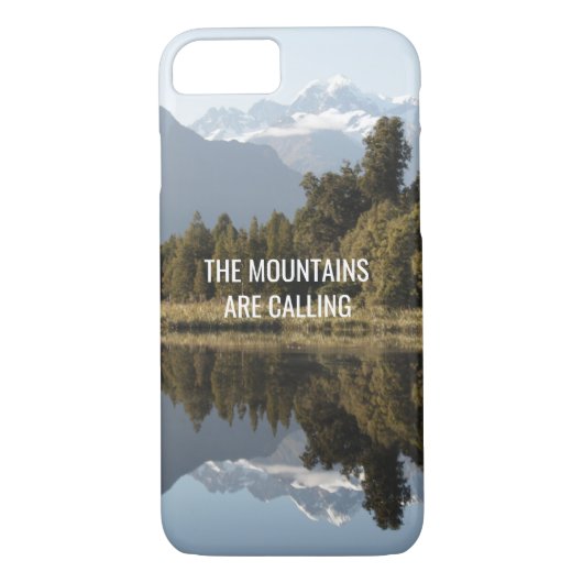 Mountain Theme Telefoonhoes met Quote Case-Mate iPhone Case (Achterkant)