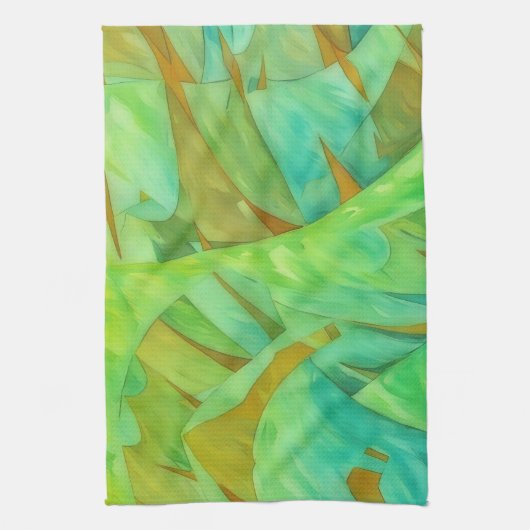 Mountain Thrills Abstract Artsy Kitchen Towel Theedoek (Verticaal)