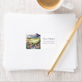Mountain Thyme Wildflower Mailing Address Etiket (Insitu)
