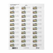 Mountain Thyme Wildflower Return Address Etiket (Full Sheet)