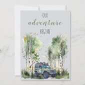 Mountain Tijm Wildflower Bewaar de datum Kaart (Voorkant)