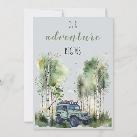 Mountain Tijm Wildflower Bewaar de datum Kaart (Voorkant)