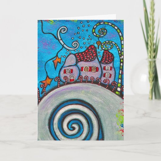 Mountain Top Magic Christmas Kaart (Voorkant)