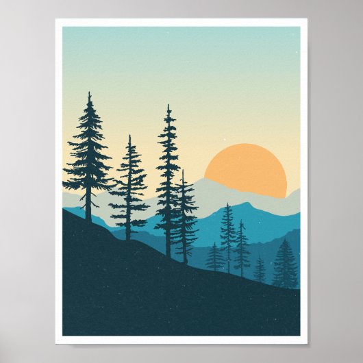 Mountain Top Pacific Northwest Poster (Voorkant)