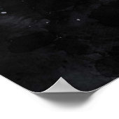 Mountain Top waterverf schilderij inspirerende quo Poster (Hoek)