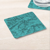 Mountain Topographic Map Blue Kartonnen Onderzetters (Schuin)