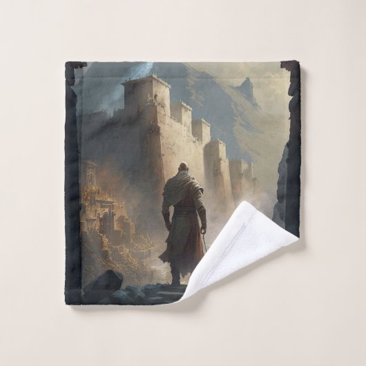 Mountain Town Siege Bad Handdoek (Wasdoekje)