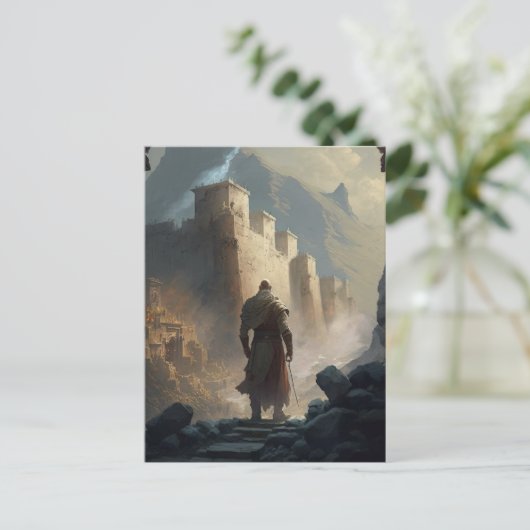 Mountain Town Siege Briefkaart (Staand voorkant)