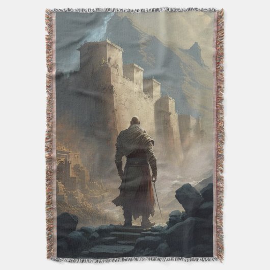 Mountain Town Siege Deken (Voorkant Verticaal)