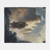 Mountain Town Siege Fleece Deken (Voorkant (Horizontaal))