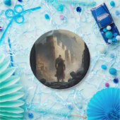 Mountain Town Siege Papieren Bordje (Feest)