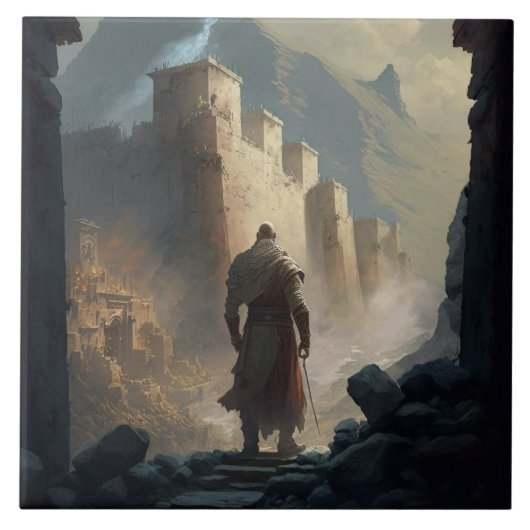 Mountain Town Siege Tegeltje (Voorkant)