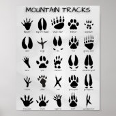 Mountain Tracks Poster (Voorkant)
