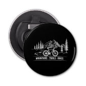 Mountain Trail Bikes - Fietser Fietser Fiets Button Flesopener (Voorkant)