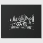 Mountain Trail Bikes - Fietser Fietser Fiets Cadeaupapier (Vlak)