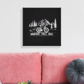 Mountain Trail Bikes - Fietser Fietser Fiets Canvas Afdruk (Insitu (Woonkamer))