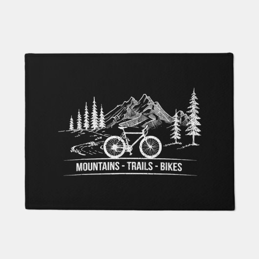 Mountain Trail Bikes - Fietser Fietser Fiets Deurmat (Voorkant)