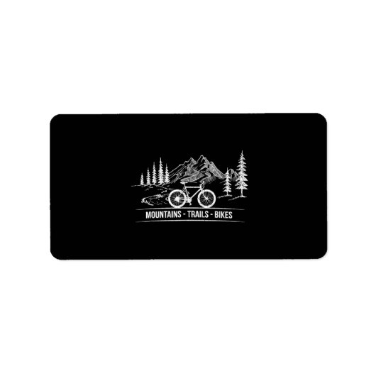 Mountain Trail Bikes - Fietser Fietser Fiets Etiket (Voorkant)