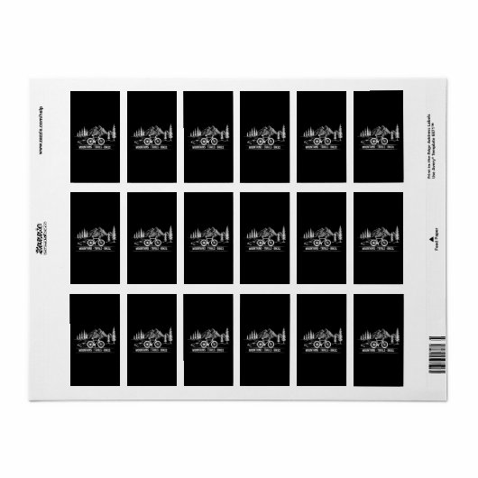 Mountain Trail Bikes - Fietser Fietser Fiets Etiket (Full Sheet)