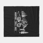 Mountain Trail Bikes - Fietser Fietser Fiets Fleece Deken (Voorkant (Horizontaal))