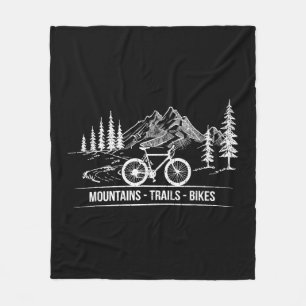 Mountain Trail Bikes - Fietser Fietser Fiets Fleece Deken