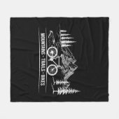 Mountain Trail Bikes - Fietser Fietser Fiets Fleece Deken (Voorkant (Horizontaal))