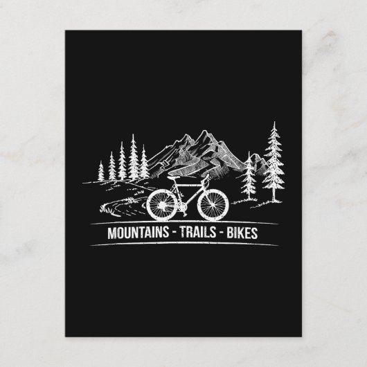 Mountain Trail Bikes - Fietser Fietser Fiets Informatiekaartje (Voorkant)