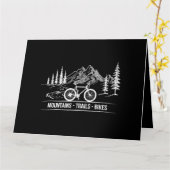Mountain Trail Bikes - Fietser Fietser Fiets Kaart (Gele Bloem)