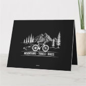 Mountain Trail Bikes - Fietser Fietser Fiets Kaart (Achterkant)