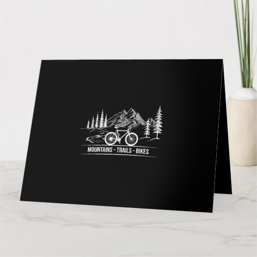 Mountain Trail Bikes - Fietser Fietser Fiets Kaart (Voorkant)