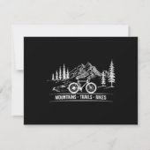 Mountain Trail Bikes - Fietser Fietser Fiets Kaart (Achterkant)