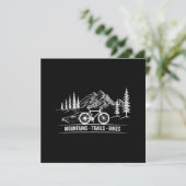 Mountain Trail Bikes - Fietser Fietser Fiets Kaart (Staand voorkant)