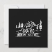 Mountain Trail Bikes - Fietser Fietser Fiets Kaart (Achterkant)