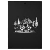 Mountain Trail Bikes - Fietser Fietser Fiets Klembord (Achterkant)