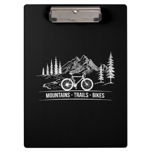 Mountain Trail Bikes - Fietser Fietser Fiets Klembord (Voorkant)