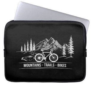 Mountain Trail Bikes - Fietser Fietser Fiets Laptop Sleeve