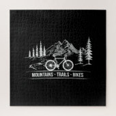 Mountain Trail Bikes - Fietser Fietser Fiets Legpuzzel (Verticaal)