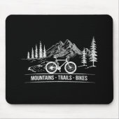 Mountain Trail Bikes - Fietser Fietser Fiets Muismat (Voorkant)