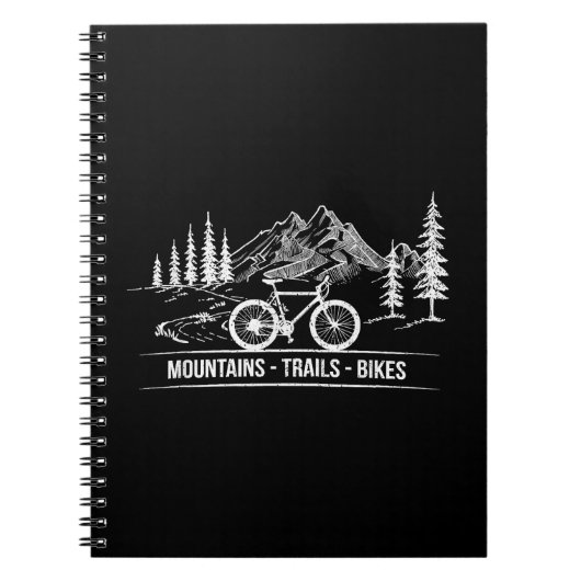 Mountain Trail Bikes - Fietser Fietser Fiets Notitieboek (Voorkant)